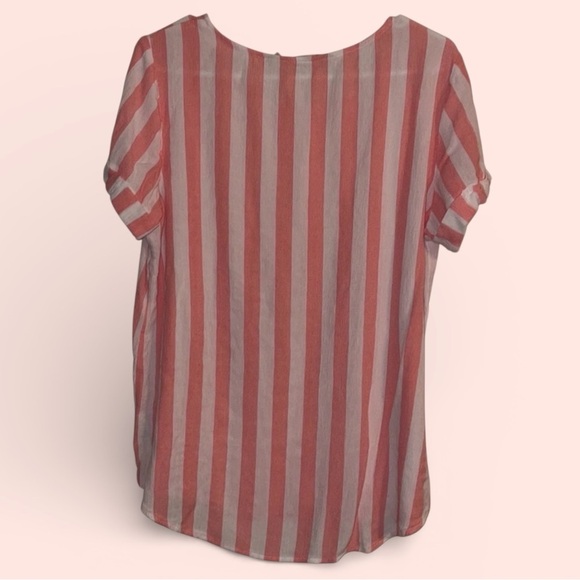 🌹𝐒𝐎𝐅𝐓 𝐒𝐔𝐑𝐑𝐎𝐔𝐍𝐃𝐈𝐍𝐆𝐒 𝐒𝐓𝐑𝐈𝐏𝐄𝐃 𝐏𝐈𝐍𝐊-𝐖𝐇𝐈𝐓𝐄 𝐓𝐎𝐏 - Picture 2 of 2